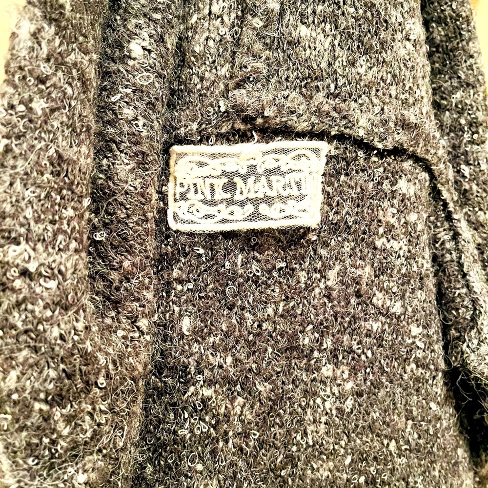 Pink Martini Hooded Sweater Vest Grey